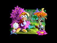 une photo d'Ã©cran de Rayman (Playstation) sur Sony Playstation